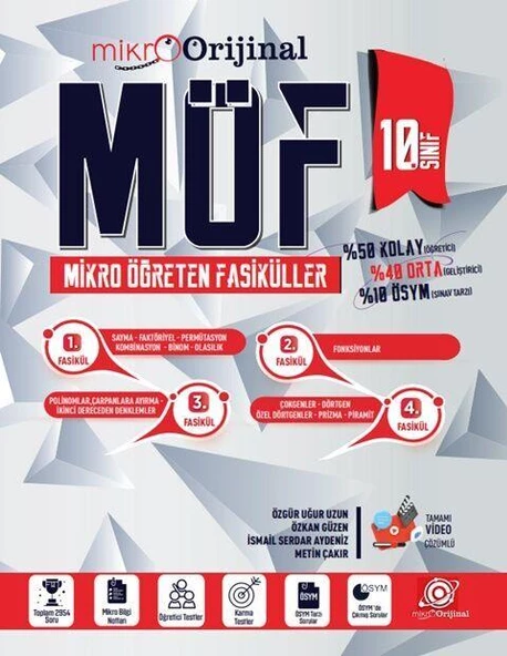 10. Sınıf Matematik Möf Mikro Öğreten Fasiküller Orijinal Mikro ürün görseli 1