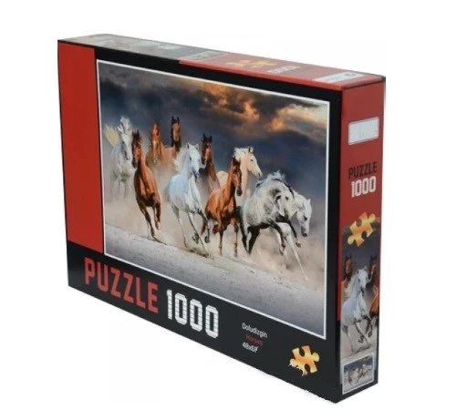 Puzzle 1000 Parça Renkli Atlar 0016 ürün görseli 1