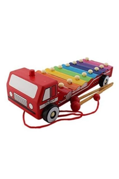 Ahşap Ambulans Ksilofon 8 Notalı Müzik Aleti ürün görseli 1
