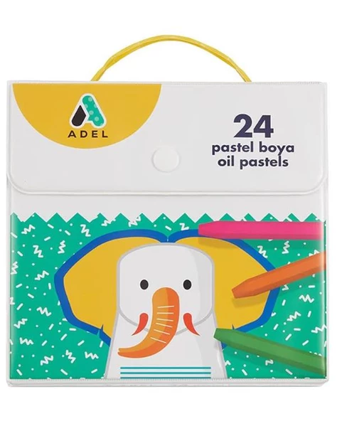 Adel 24 Renk Çantalı Pastel Boya ürün görseli 1