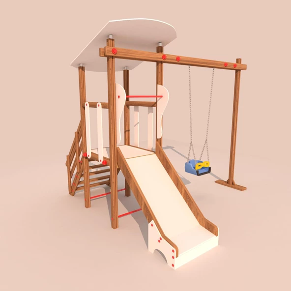 Ahşap Çocuk Oyun Grubu IC01 - Resim 4