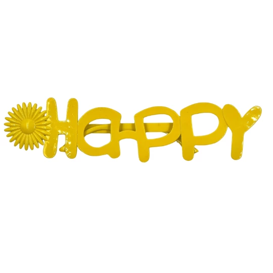Parti Gözlük Çiçekli Happy Sarı ürün görseli 1