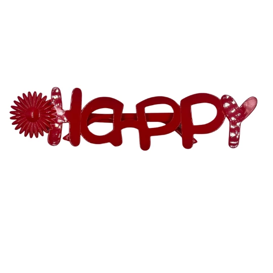 Parti Gözlük Çiçekli Happy Kırmızı ürün görseli 1