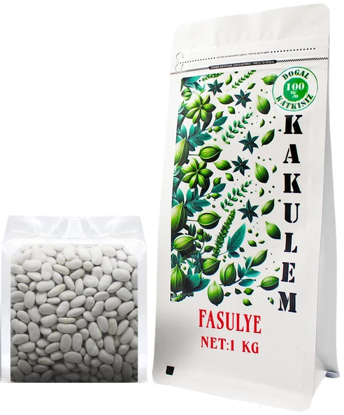 KAKULEM SERTİFİKALI İri Boy Haşlamalık Yemeklik Kuru Fasulye 1 KG ürün görseli 1