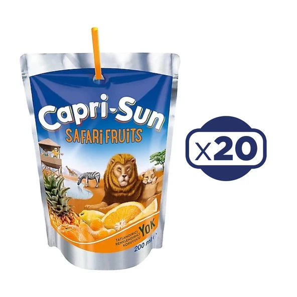 Capri - Sun Safari Meyve Suyu 200 ml x 20 Adet ürün görseli 1