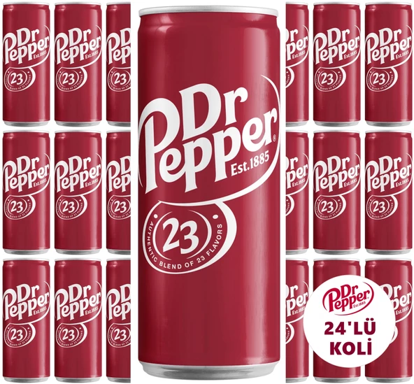 Dr Pepper Regular 330ml 24'lü Koli ürün görseli 1
