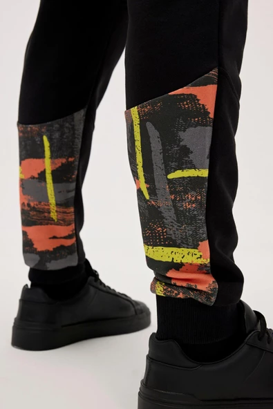 Bad Bear Flame Siyah Erkek Eşofman Altı - Resim 6