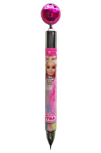 Barbie Top Başlıklı Lisanslı Extra Versatil Mekanik Uçlu Kalem 0.7 Uç - Pembe ürün görseli 1
