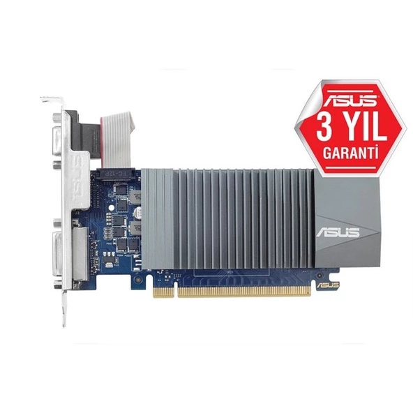 ASUS GT710-SL-2GD5-BRK-EVO GDDR5 64bit HDMI-DVI PCIE 2.0 ürün görseli 1