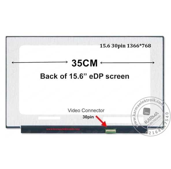 Casper Nirvana C600 (2022-2023) Notebook Lcd Ekran, Panel V1 - HD 1366*768 - Resim 3