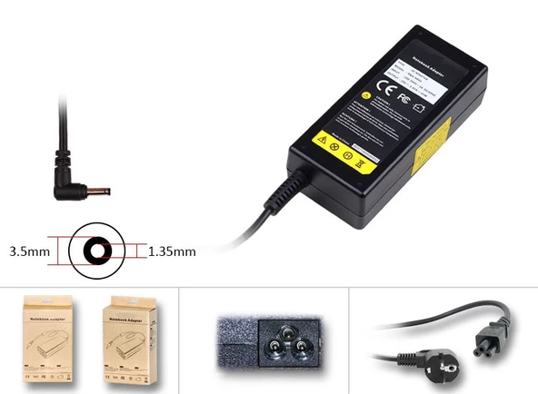 Casper Nirvana C600.1195-BV00R-G-F Notebook Adaptörü, Şarj Aleti Cihazı 65W / Ver.2 - 3.5mm ürün görseli 1