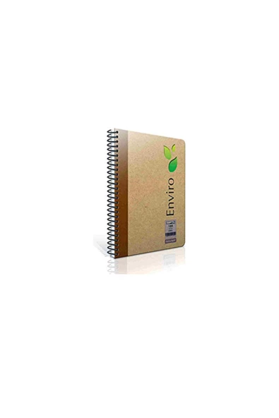 Gıpta Enviro Defter Kraft Çizgili Spiralli Sert Kapak 100 Yaprak 13x21 Cm ürün görseli 1