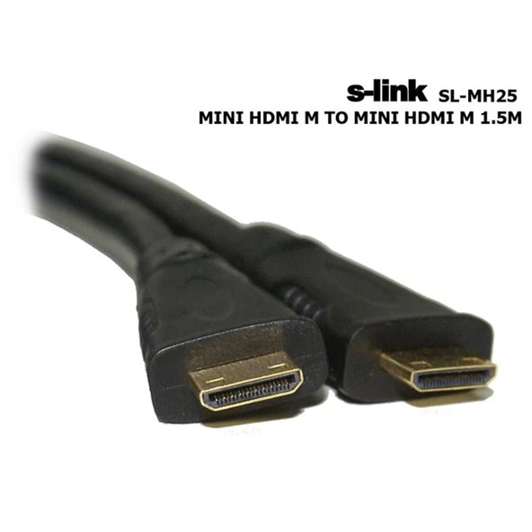 S-link SL-MH25 Mini HDMI M/M 1.5m . Kablo ürün görseli 1