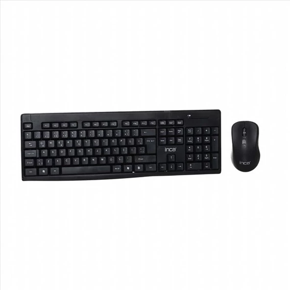 INCA IWS-539T Q Türkçe Kablosuz Multimedya Siyah Klavye+ Mouse ürün görseli 1