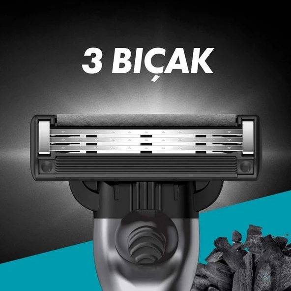 Gillette Mach3 Charcoal Tıraş Bıçağı 2li Yedek - Resim 4