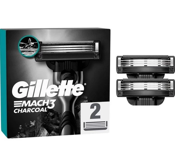 Gillette Mach3 Charcoal Tıraş Bıçağı 2li Yedek - Resim 2