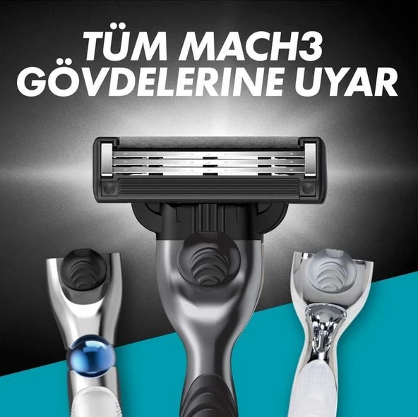 Gillette Mach3 Charcoal Tıraş Bıçağı 2li Yedek - Resim 3