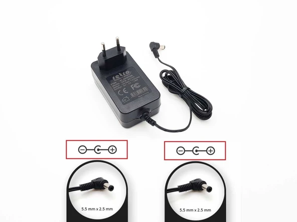 9V 500mA (0.5A) 4.5W 5.5x2.5 mm Adaptör ürün görseli 1