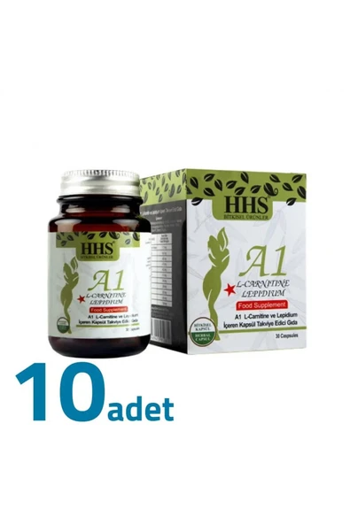 Hhs A1 L-karnitin Ve Lepidyumlu Bitkisel 30 Kapsül X 10 Adet ürün görseli 1