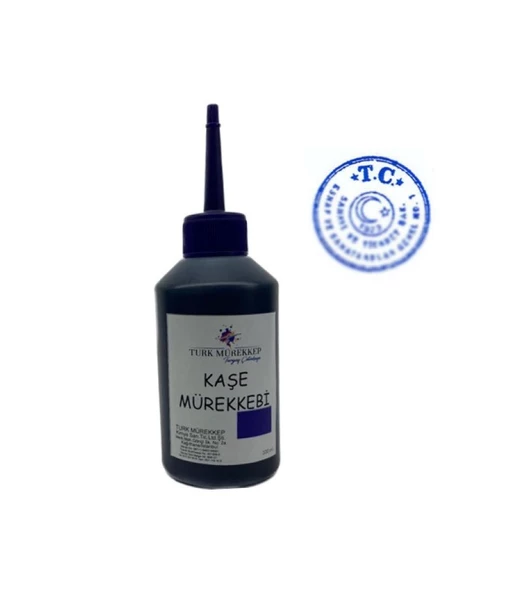 Turk Mürekkep Noter Kaşe Mürekkebi Mavi 100 ml. ürün görseli 1