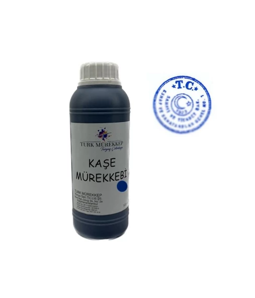 Turk Mürekkep Noter Kaşe Mürekkebi Mavi 500 ml. ürün görseli 1