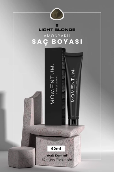 Momentum Saç Boyası Light Blonde 8 60 ml ürün görseli 1