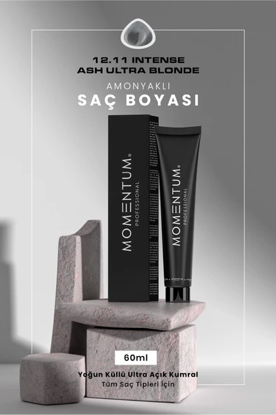 Momentum Saç Boyası Intense Ash Ultra Blonde 12.11 60 ml ürün görseli 1