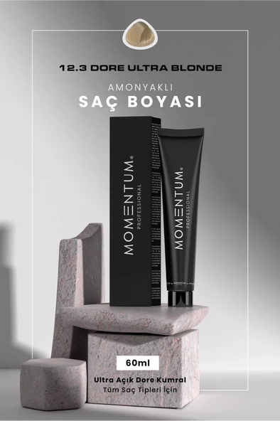 Momentum Saç Boyası Dore Ultra Blonde 12.3 60 ml ürün görseli 1