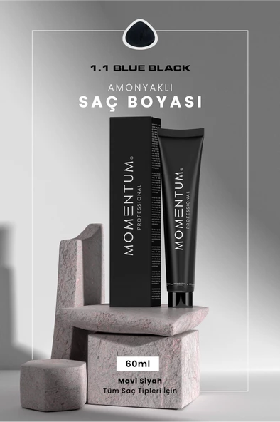 Momentum Saç Boyası Blue Black 1.1 60 ml ürün görseli 1