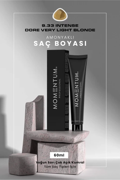 Momentum Saç Boyası Intense Dore Very Light Blonde 9.33 60 ml ürün görseli 1