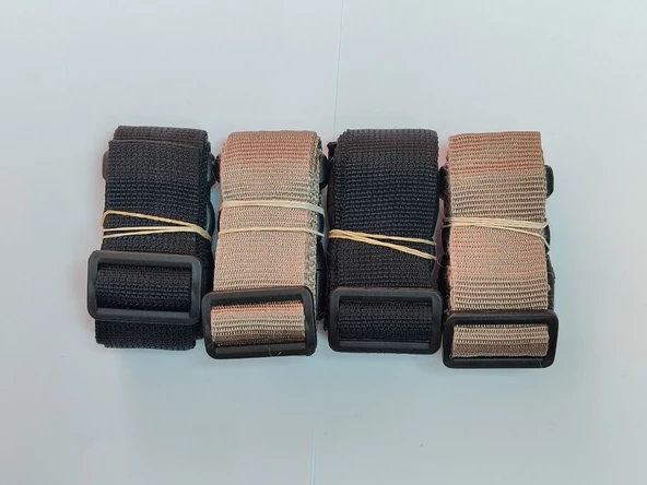 2 Adet Siyah 2 Adet Bej Valiz Kemeri 4 Cm Toplam 4 Adet ürün görseli 1
