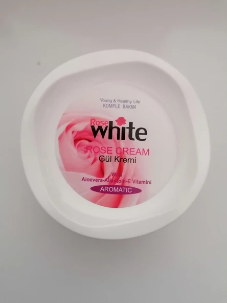 ROSE WHİTE ALOEVERA-ALLANTOİN-E VİTAMİNLİ GÜL KREMİ 125ML ürün görseli 1