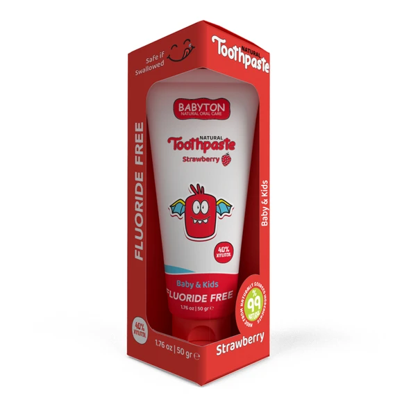 Çilek Diş Macunu Florürsüz 50 gr ürün görseli 1