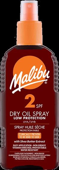 Malibu Dry Oil Bronzlaştırıcı Sprey SPF2 200 ml ürün görseli 1