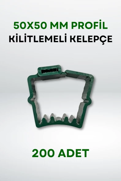 Panel Çit 50x50 MM Profil Kilitlemeli Kelepçe (200 Adet) ürün görseli 1