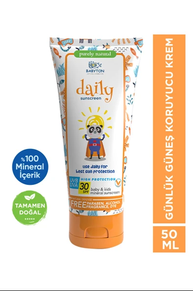 Doğal Günlük Güneş Koruyucu Krem 50 ml ürün görseli 1