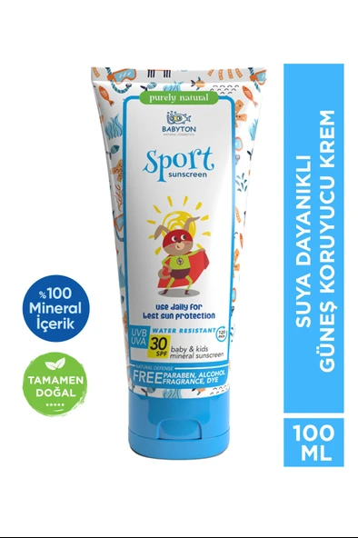 Doğal Suya Dayanıklı Güneş Koruyucu Krem100 ml ürün görseli 1