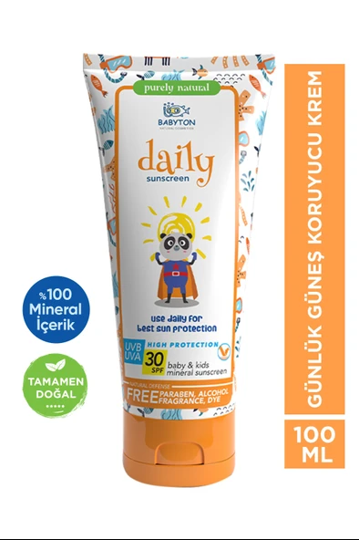 Doğal Günlük Güneş Koruyucu Krem 100 ml ürün görseli 1