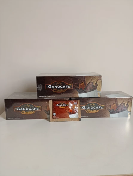 Ganocafe Classıc Ganoderma Mantarlı Çözünebilir Kahve 3'lü Paket ürün görseli 1