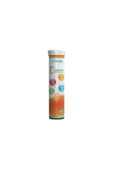 U HEALTH PHARMA,U-Health Vitamin-Compleks 20 Efervesan Tablet ürün görseli 1