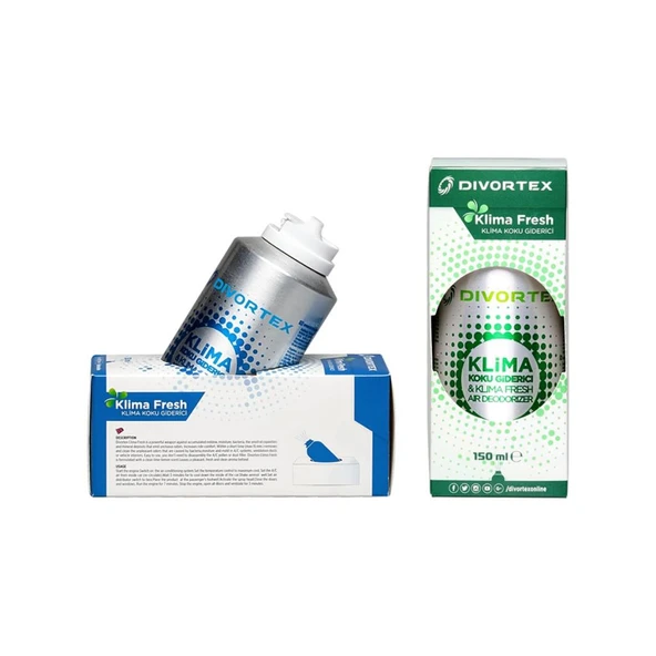 Divortex Turunç ve Yeşil Elma Kokulu Klima Bombası 2 Ad.x 150 ml. ürün görseli 1