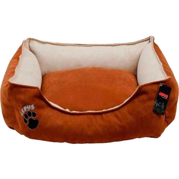 Lepus Soft Köpek Yatak Medium Koyu Kahverengi EN44cm-YÜK.22cm-BOY60cm ürün görseli 1