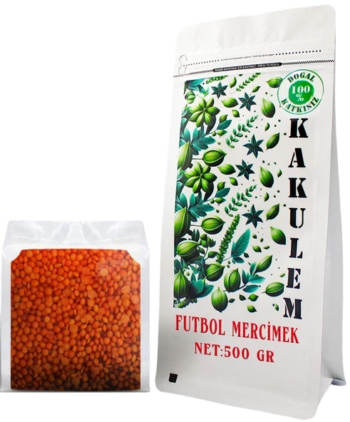KAKULEM SERTİFİKALI Futbol Kırmızı Mercimek 500 GR ürün görseli 1