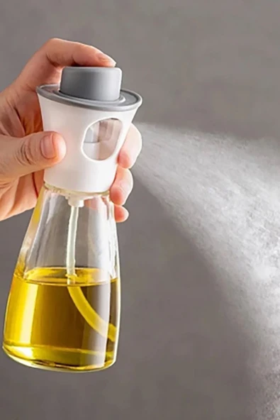 Sprey Yağdanlık Çok Amaçlı Spreyli Cam Yağ Ve Sirke Şisesi Yağlık 220 ml ürün görseli 1