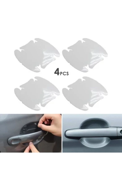 Araba Kapı Kolu Koruyucu Film (4lü Set) - Resim 3