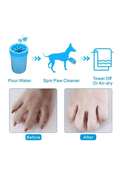 Kedi Pati Yıkama Köpek Pati Yıkama Pati Temizleme Ayak Temizleme Tahriş Etmez Kolay Kullanım ürün görseli 1