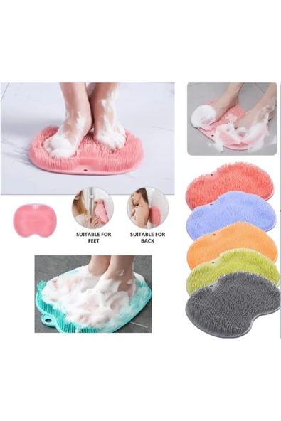 Işbaşıxmd  Isb01 Vantuzlu Banyo Sırt Fırçası Ve Masaj Matı (Işbaşı) ürün görseli 1