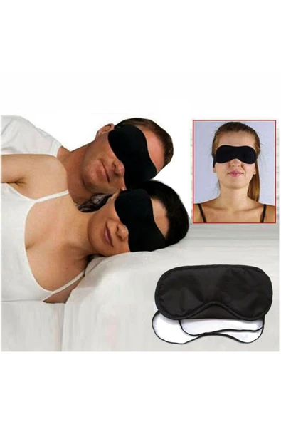 2 Adet Uyku Göz Bandı Seyahat Göz Yüz Maskesi Işık Önleyici Engelleyici Bant Maske Unisex ürün görseli 1