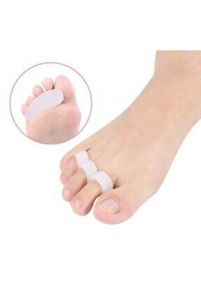 Ayak Çekiç Parmak 3 Parmağa Geçen Çekiç Koruyucu Makaralı 1 Çift Silikon Yastıklı ürün görseli 1