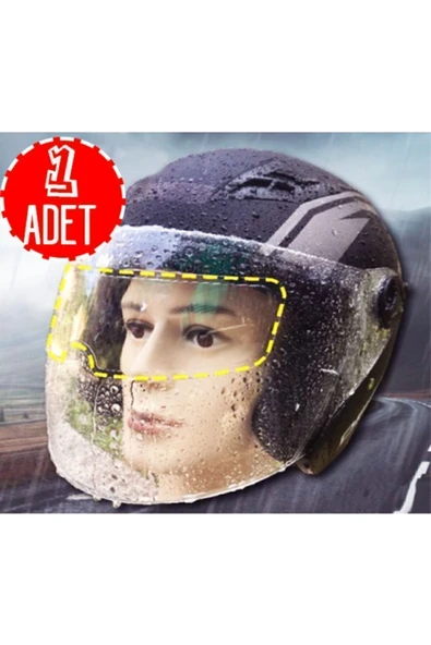 Motosiklet Kaskı Için Yağmur Kaydırıcı (1 Adet) ürün görseli 1